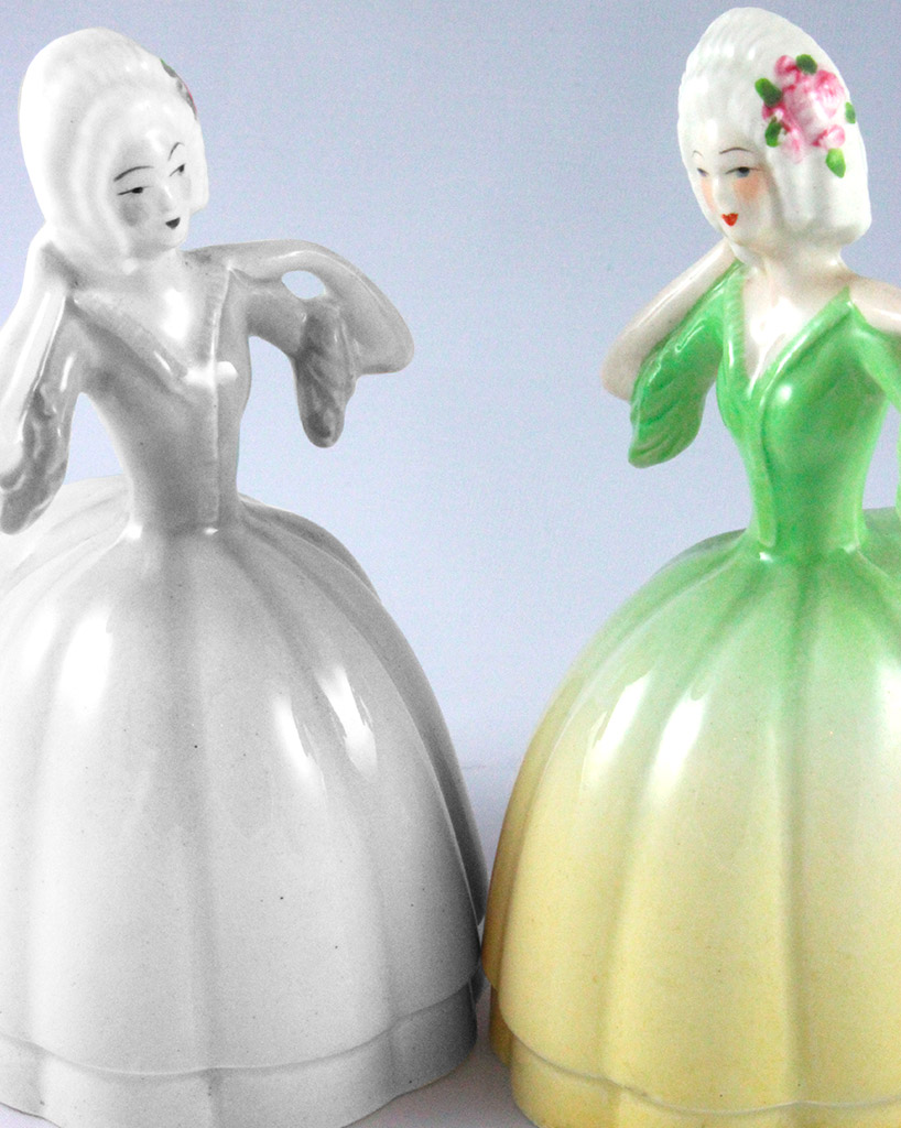 £65.00 :: Green Napkin Ring. Carlton Ware Napkin Ring Victorian Lady